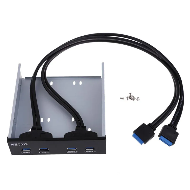 3 5 дюймовые Разъемы USB 25 клеммы для ПК аксессуары сделай сам передняя панель