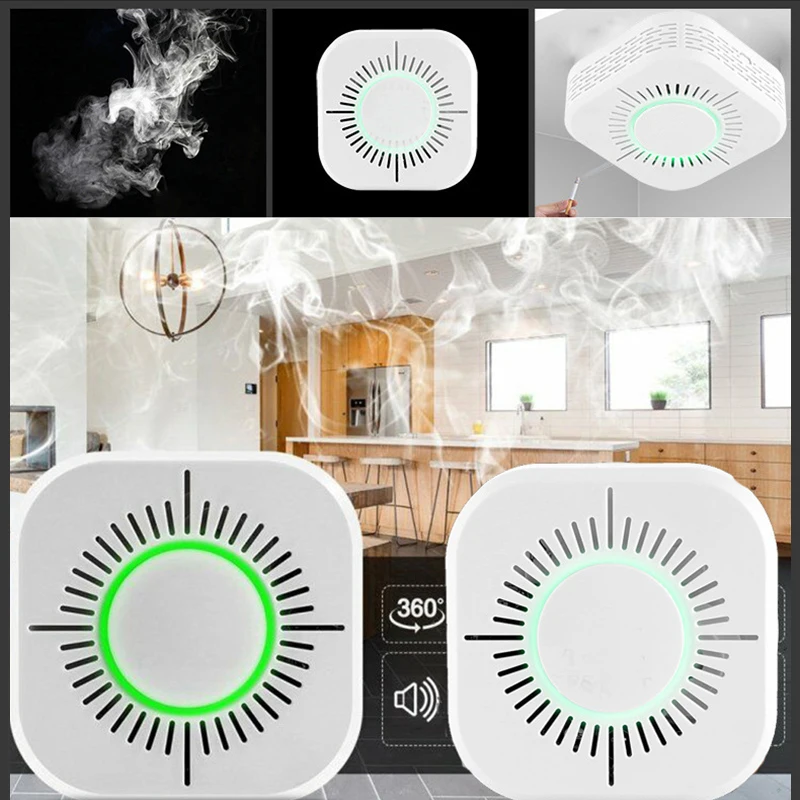 Smoke Detector Wireless 433MHz Fire Security Alarm Protection Sensor for Home Factory System | Безопасность и защита