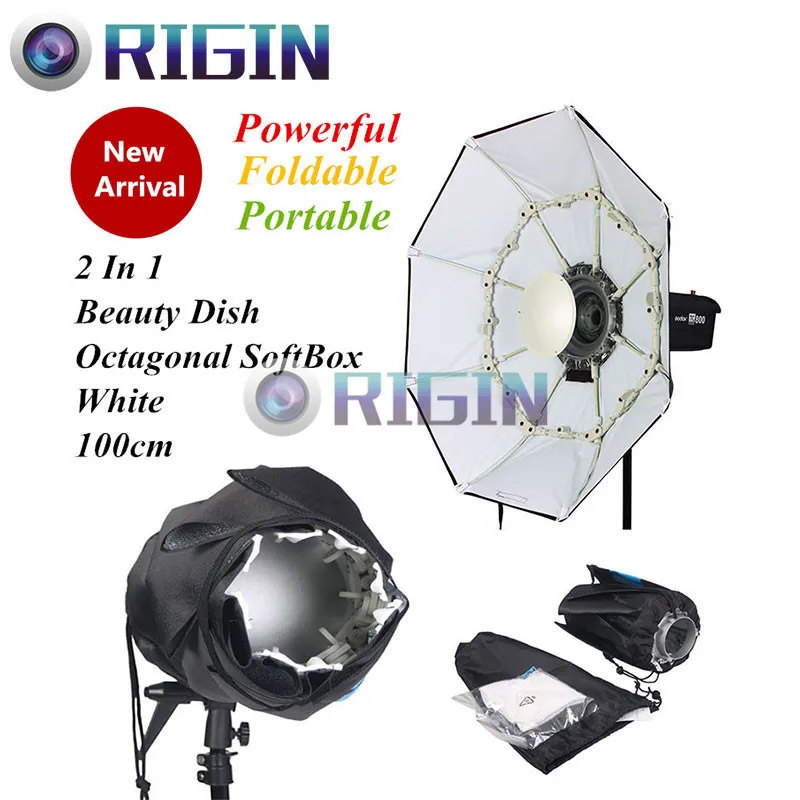 100 см мощный портативный складной 2 в 1 белый красивый блюдо и восьмиугольный