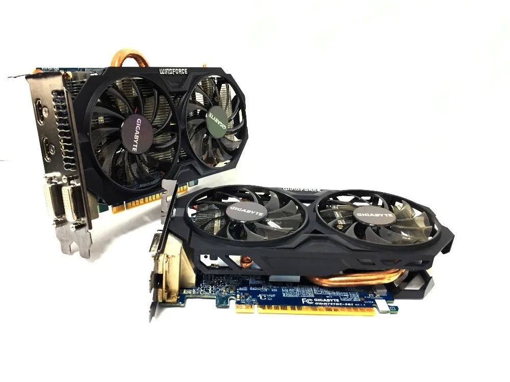 Видеокарты Gigabyte GTX750TI GTX 750TI 2 Гб D5 DDR5 128 битные настольные компьютерные графические