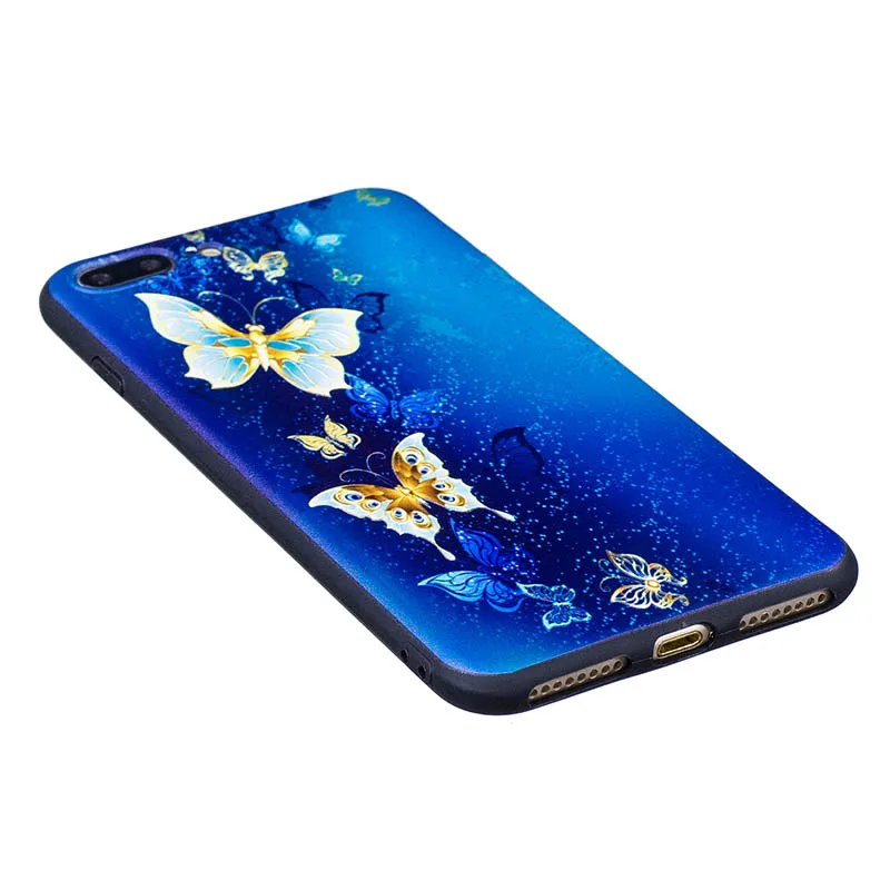 Мягкий силиконовый чехол для iPhone 8 7 Plus оригинальный Shigeary телефон случаях 3D