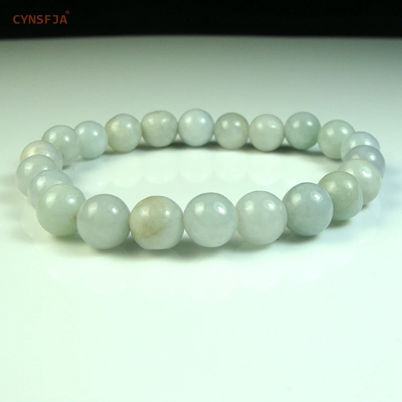 CYNSFJA Real Certified Natural Grade A Burmese Jadeite Women' Charms Amulets Bead Jade Bracelet Bangle Fine Jewelry Best Gifts