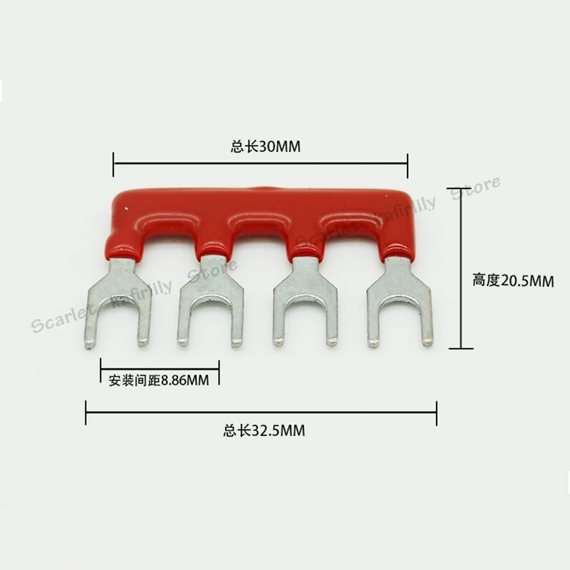TB1504 короткого замыкания 10 шт. Клеммная колодка 4 бит 15A короткий кусок короткого замыкания полосы соединения кусок соединения