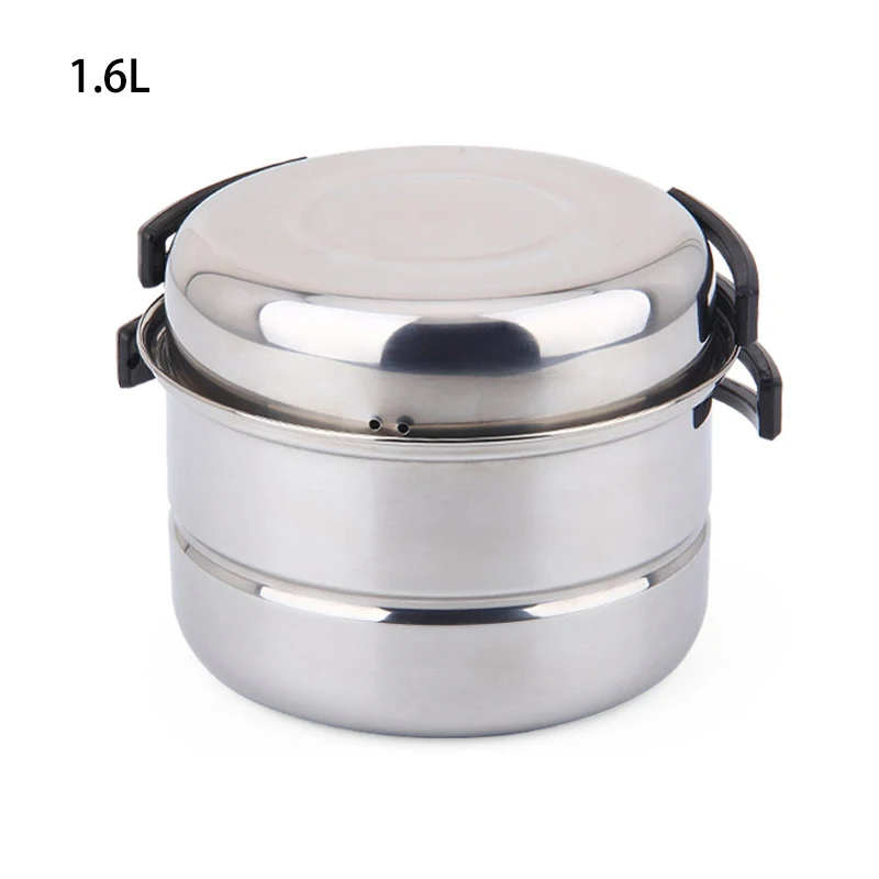 Кастрюля из нержавеющей стали для кемпинга на открытом воздухе 1 6 л кастрюля