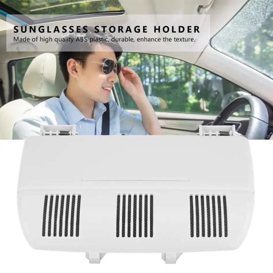 Для Skoda Octavia Fabia Roomster солнцезащитные очки коробка солнцезащитные очки Чехол Контейнер держатель для очков Серый Бежевый 1Z0868565E