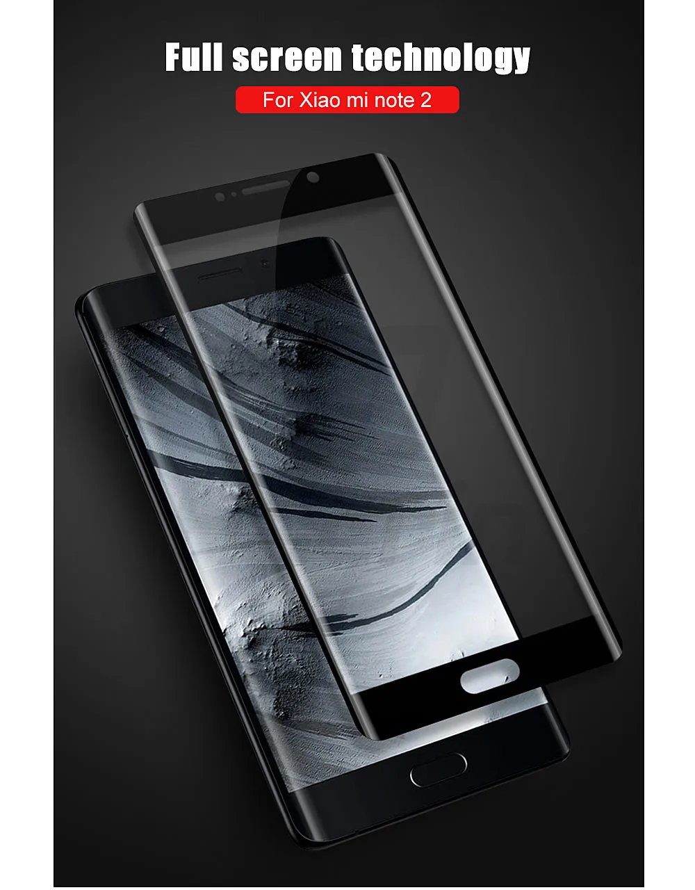 Hacrin для Xiaomi Mi Note 2 закаленное стекло взрывозащищенное 3D изогнутое полное покрытие защитное стекло для Xiaomi Mi Note 2