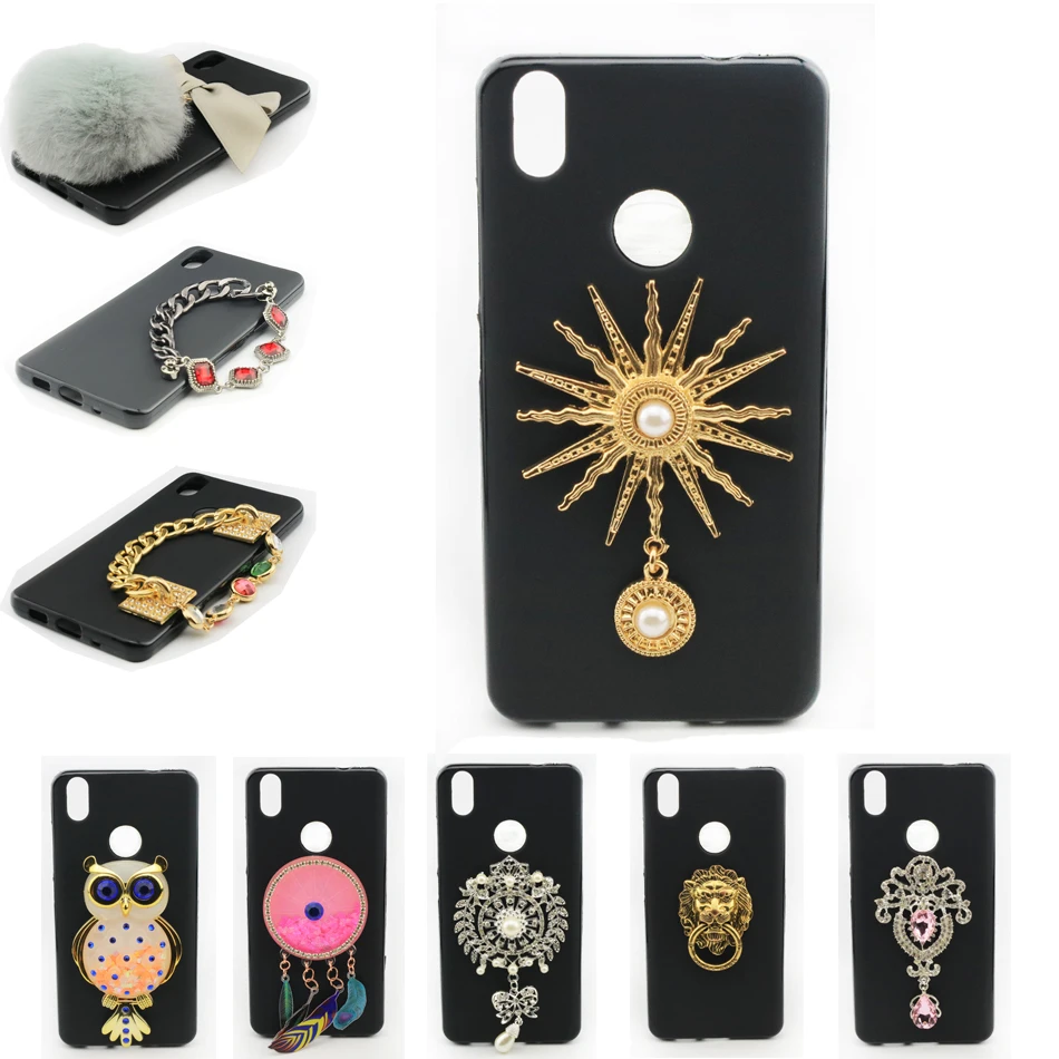 3D Unicorn Owl Quicksand Liquid Soft Silicon Case For BQ Aquaris X / Pro Phone Cover Diamond Gem Chain Cute Bowknot Fur Ball |