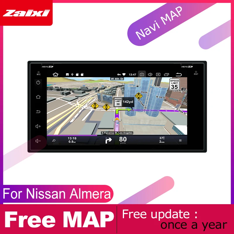 Автомобильная Мультимедийная система ZaiXi для Nissan Almera латио Sunny Versa 2011 ~ 2019 2 DIN