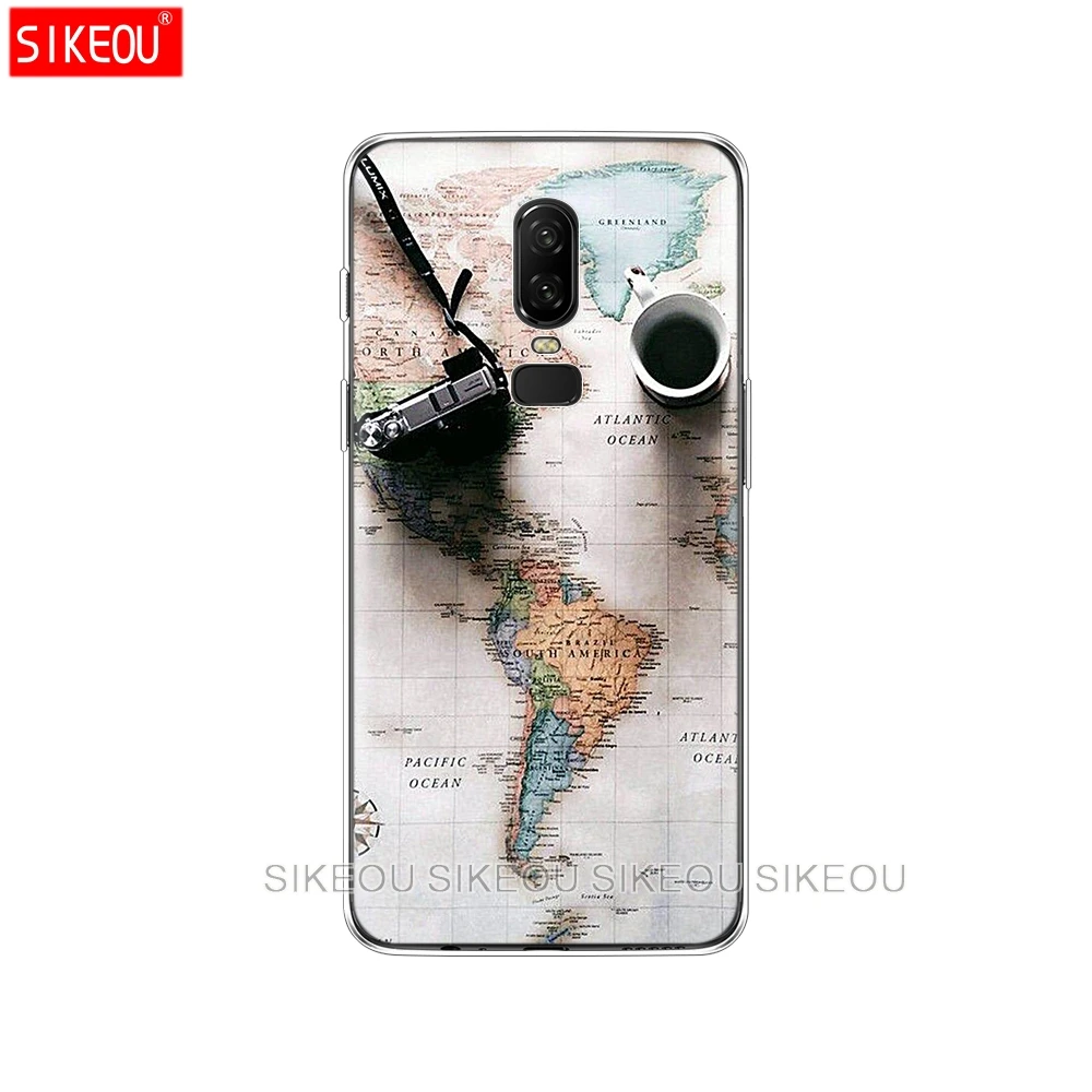 Силиконовый чехол для Oneplus one plus 6 5T 5 3 A3000 A5000 дорожные планы с картой мира|Бамперы| |