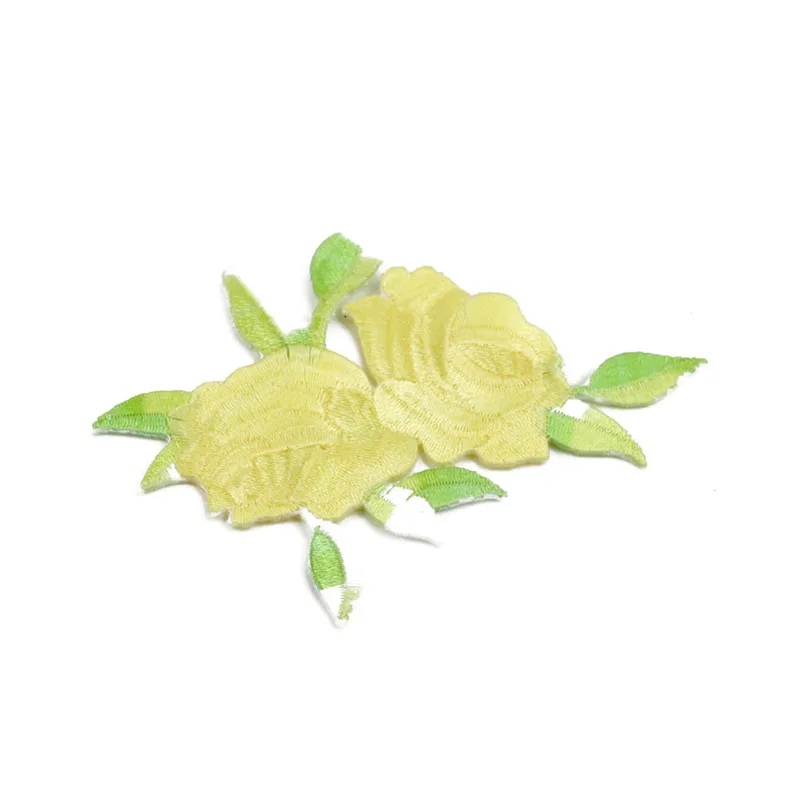 1 шт. цветок розы аппликация одежда вышивка наклейка железо на Ткань для шитья