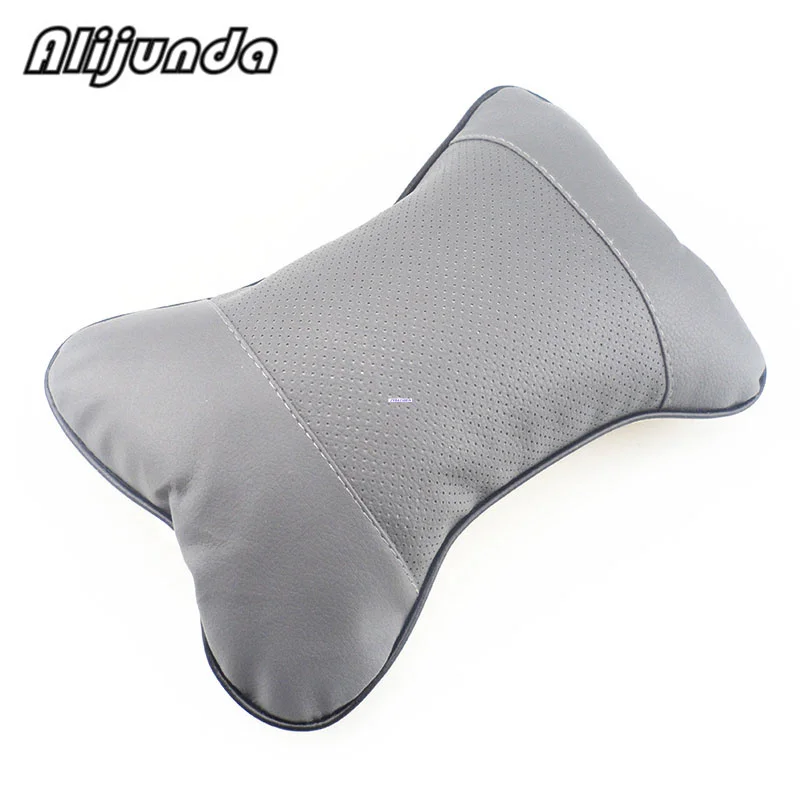 

2pcs artificial leather neck headrest breathable car pillow for Audi all series Q3 Q5 SQ5 Q7 A1 A3 S3 A4 A4L A6L A7 S6 S7 A8 S4