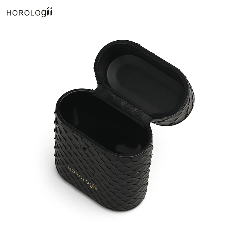 Бесплатная Персонализированная защита horology чехол из кожи питона для AirPod