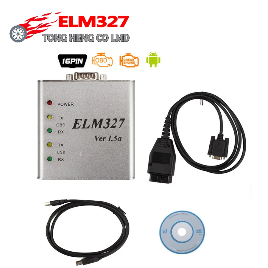 Новое поступление металлический сканер ELM 327 1 5 в USB CAN BUS ELM327 Программное
