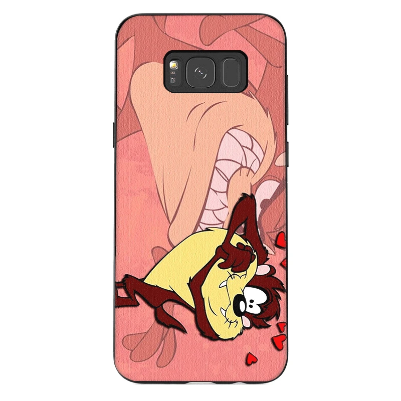 Силиконовый ТПУ чехол для телефона Samsung S6 S7 Edge S8 S9 S10 Plus S10E Looney Tunes Tasmanian Shell