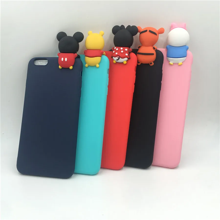 3D Lovely Cute Mickey Minnie Mouse kitty cat Soft TPU case For Huawei P8 lite 2017 P9 P10 P20 Lite Honor 9 6C 6A Mate10 |