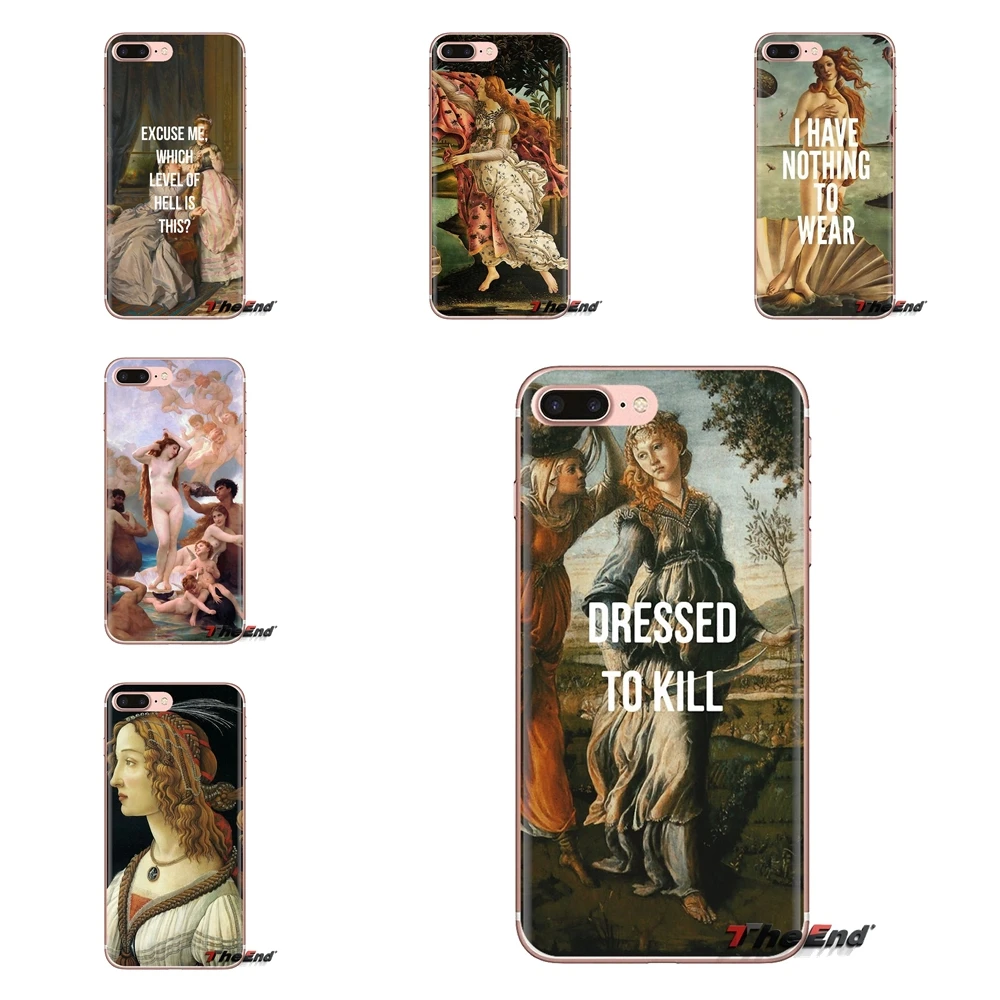 Art Paintings The Birth Of Venus For Samsung Galaxy A3 A5 A7 A9 A8 Star A6 Plus 2018 2015 2016 2017 Transparent Soft Case Covers |