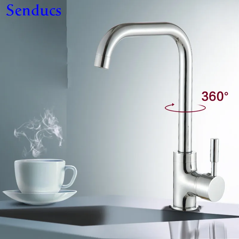 Бесплатная доставка новый поворотный носик кухонный смеситель для раковины с