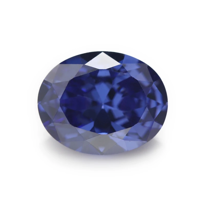 Blue Размер 2x3-13x18mm AAAAA овальный CZ камень морской синий, зеленый, B; ue синтетический кубический цирконий камень свободный - Цвет: Blue