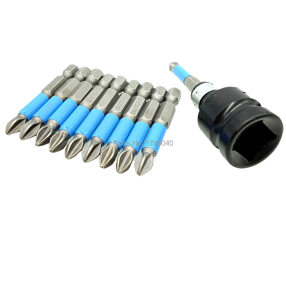 10 шт. 1/4 &quotШестигранным хвостовиком PH2 отвертка Philips Bits 50 миллиметровый магнитный