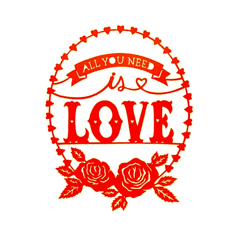 Naifumodo Papercut все что вам нужно это Love Dies цветочный венок металлические резные