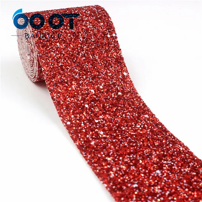 G-18930-1307 OOOT BAORJCT G-18930-1304, 75 мм, 2 ярдов Красочные флэш-пленки ленты, свадебные украшения, аксессуары для одежды, DIY ручной работы материал - Цвет: G-18930-1307