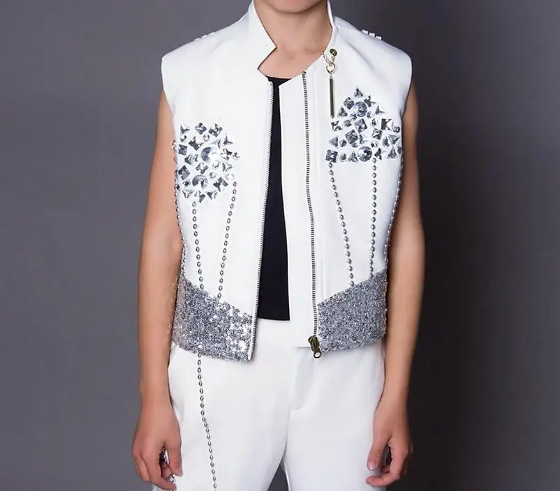 90-160 / Hot New Fashion Children's sleeveless stage vest performed by men and women | Тематическая одежда и униформа