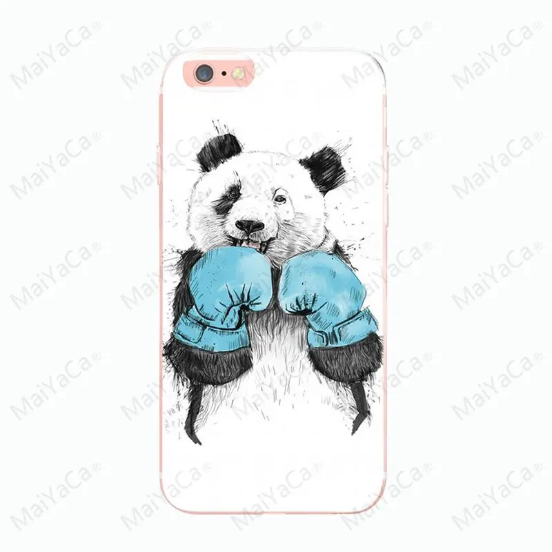 Чехол Panda для iphone 8 8plus 6 6s 5 5s SE чехол X XS XR 7 7plus Ультратонкий силиконовый 12 mini 12proMax |
