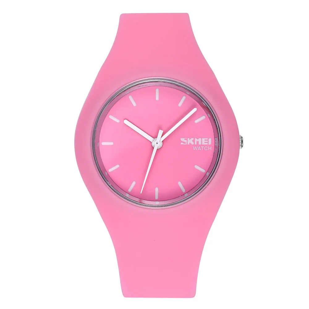pink Новые модные женские спортивные часы, силиконовые мужские повседневные часы, кварцевые часы для студентов, Relogio MasculinoRelogioFeminino RelojMujer - Цвет: pink