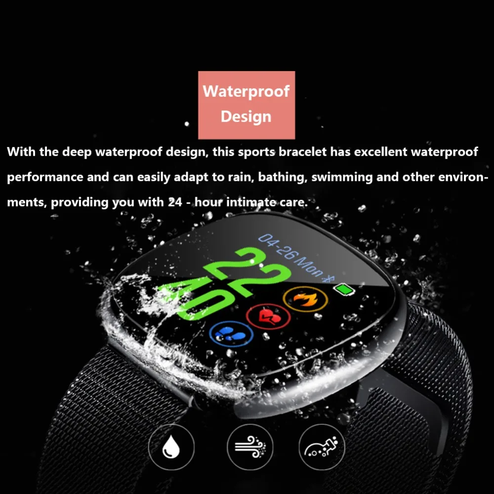 WQ P2 Smart Bracelet Women Heart Rate Monitor Blood Pressure Watch Fitness Tracker/Bracelet Band Lady Activity Tracker | Электроника