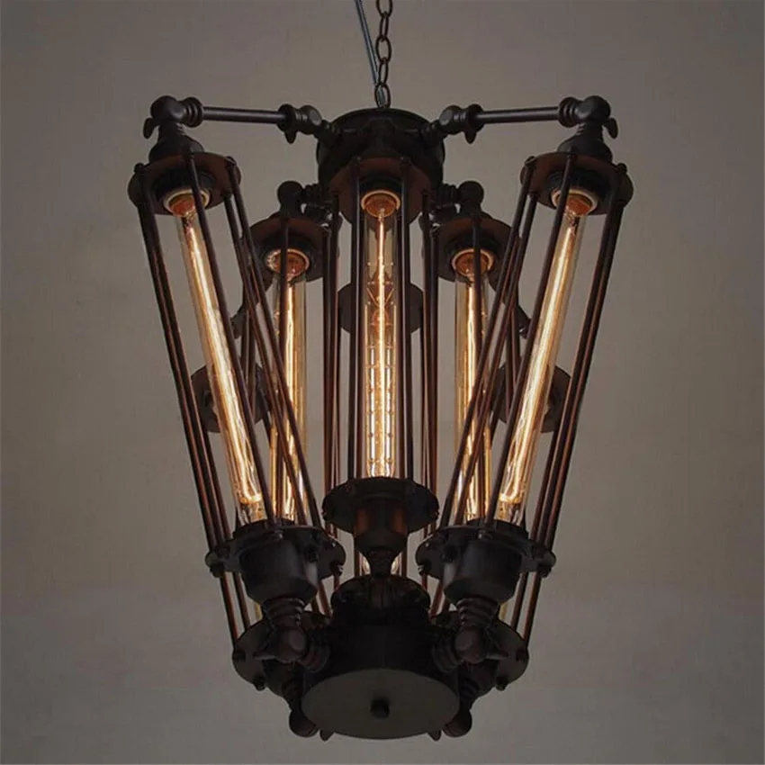 American Retro Pendant Lights Industrial lamp Loft Vintage Restaurant Bar Alcatraz Island Edison Lamp Hanging light | Лампы и