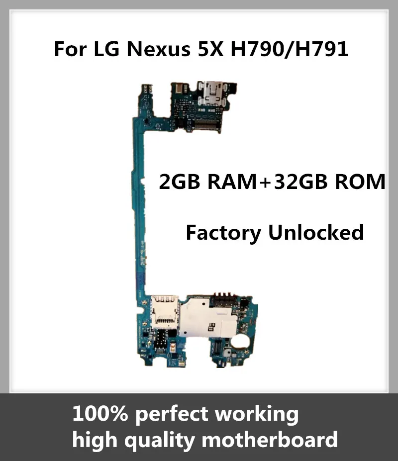 New Arrival Motherboard For LG Nexus 5X H790 32GB Factory Unlocked Original Mainboard Android OS Installed Good Working | Мобильные