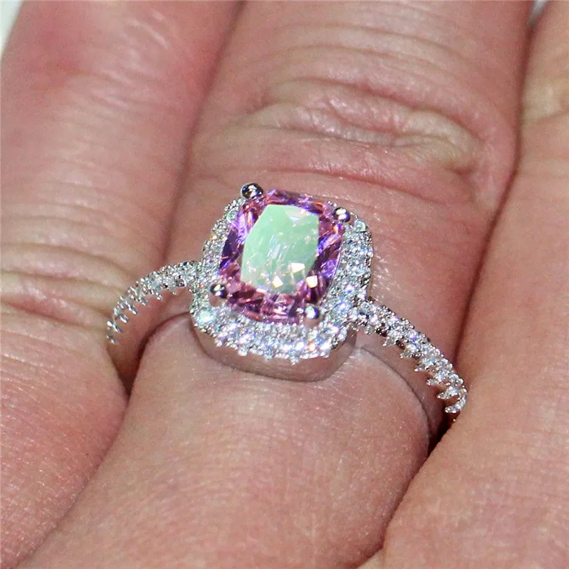 Женское Обручальное кольцо из серебра 100% пробы с фианитом | Украшения и