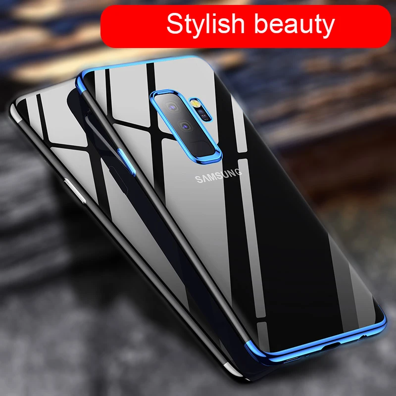 Силиконовый чехол S8 для samsung Galaxy S9 Plus note8 A5 A7 гальванический ТПУ мягкий S7 Edge S6 J4