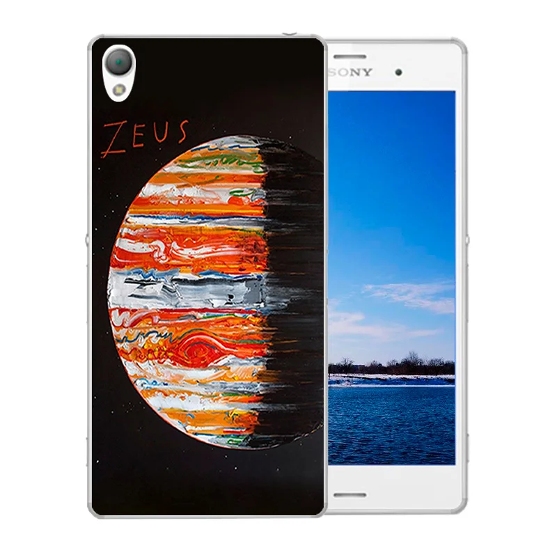 Чехол для телефона Sony Xperia Z3 Coque D6603 D6643 D6653 D6616 L55T Space Moon Pattern задняя крышка защита