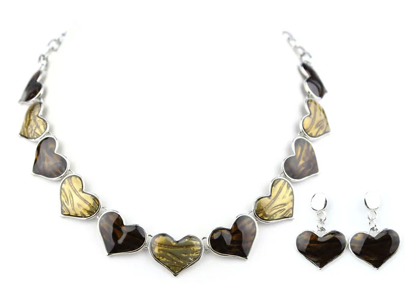 Комплект из колье и серёг сплава|fashion jewelry set|jewelry setsjewelry sets fashion |
