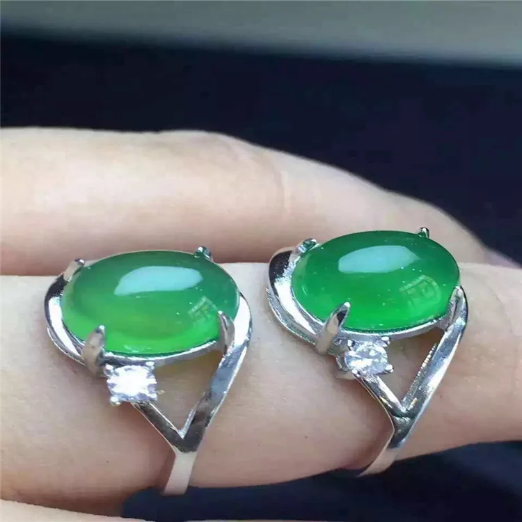 

KJJEAXCMY fine jewelry 925 Pure silver inlay natural jasper female style ring jewelry jewelry gemstone simple and unusual shape