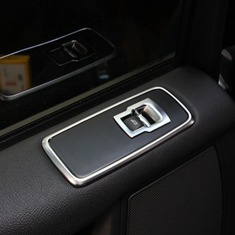 Хромированный переключатель на дверь и окно автомобиля кнопка подъема крышка
