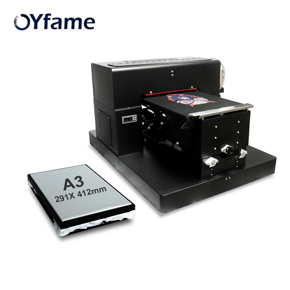 OYfame A3 планшетный Футболка с принтом печатная машина многоцветный A3 DTG принтер для футболок для футболки печать с держателем рамка