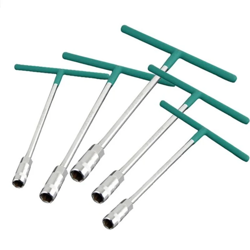 

5 Pcs A Set of Keys T Socket Wrench Set Tools For Car 8-14mm Torque Wrench Auto Repair Hand Tools Wrench Chave de fendas