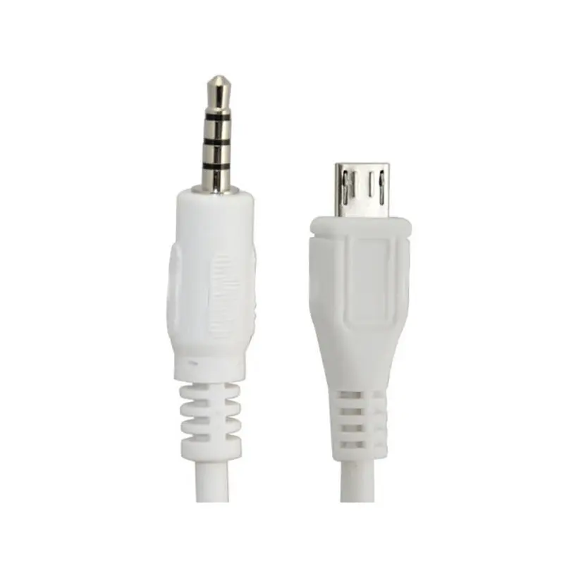 3.5 мм стерео мужчина к Micro USB 5 Булавки Мужской M/M адаптер конвертер аудио кабель 0.5