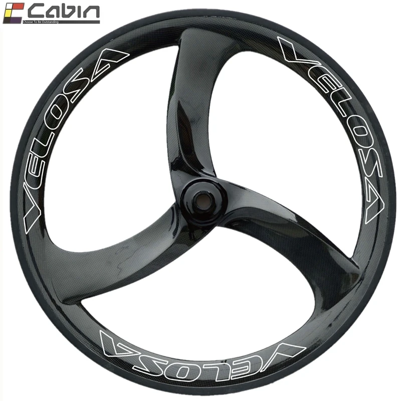 Velosa 700C 3 Спицы колеса для байка clincher три спицы уникального дизайна