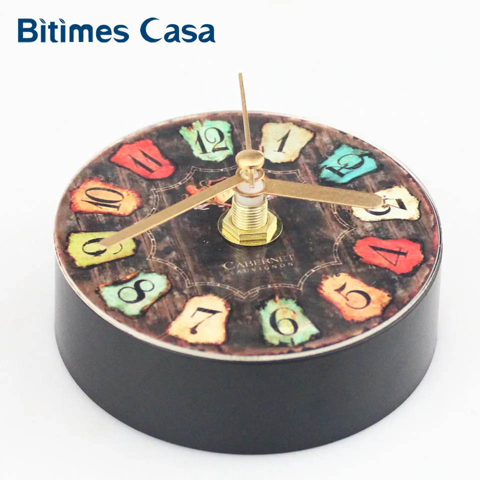 Винтажные настенные часы Bitimes магниты на холодильник наклейки украшения дома