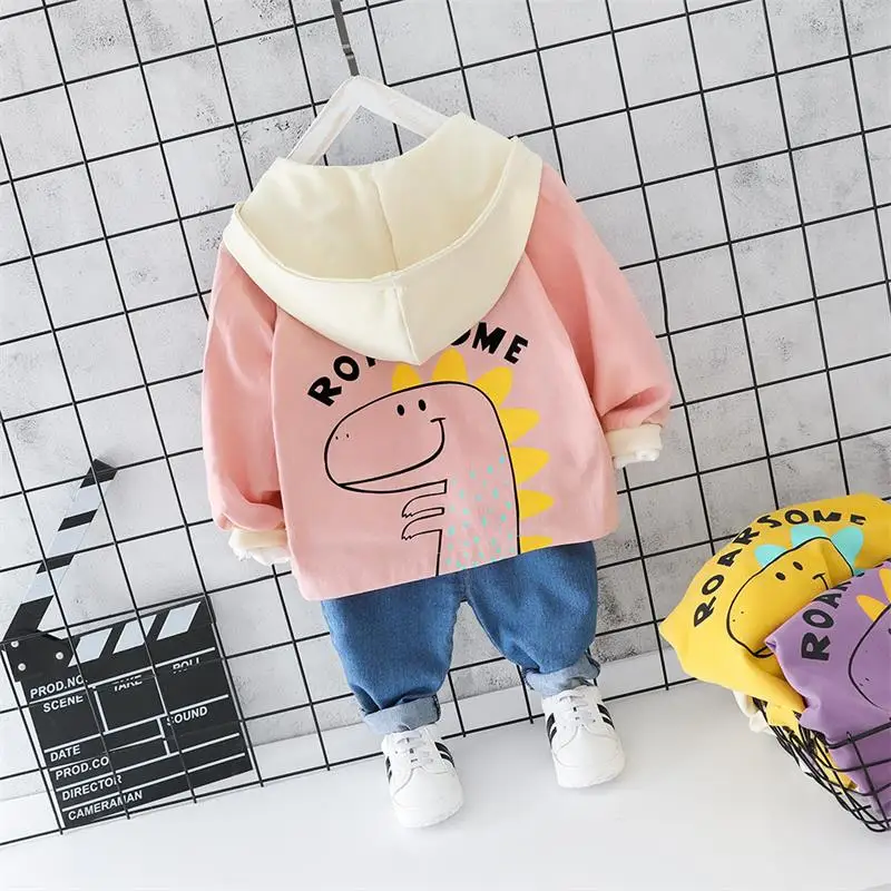 2019 Toddler Infant Clothing Sets Autumn Baby Girl Clothes Suits Hooded Cartoon Coats T Shirt Pants Child Costume | Детская одежда и