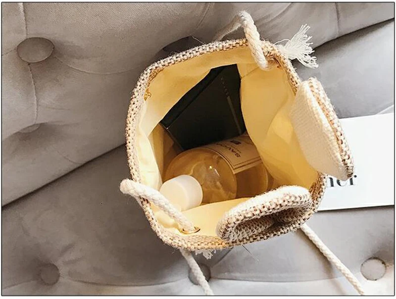 Соломенные женские сумки через плечо Driga Женская милая сумка на для покупок
