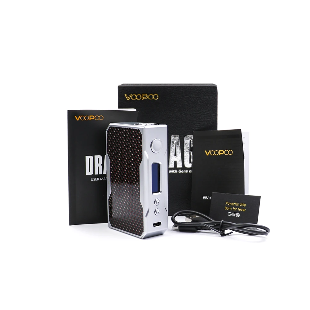 Новое поступление цветов оригинальный VOOPOO DRAG 157 W коробка мод углеродного