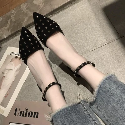 Новинка 2019 года сезон весна корейский стиль пряжка с пикантными заклепками