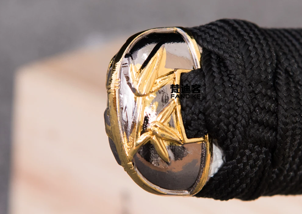Handmade Steel Gold Blade Japanese Samurai Katana Sword Sharp Battle Ready Blade BATTLE READY Carbon Steel Handmade