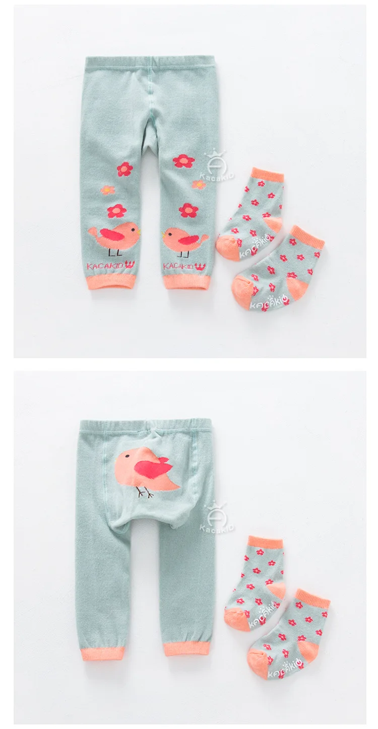 KACAKID Unisex Toddler Pants Set Cute Animal Pattern Girl Boys Kids Toddler Pants Set Cotton Dots Girl Boys Toddler Pants 1115