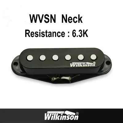 WVSN Neck Black Гитарные звукосниматели, оригинальные звукосниматели Wilkinson Alnico V Humbucker, звукосниматели с одной катушкой, металлические звукосниматели rock, сделанные в Корее - Цвет: WVSN Neck Black