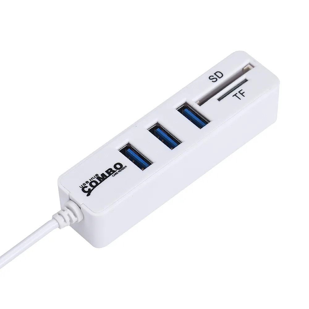 2 в 1 комбинированный Суперскоростной USB 0 3-Портовый разветвитель концентратор +